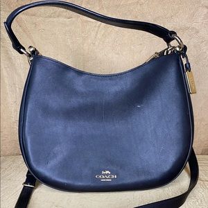 Black Authentic Leather Coach Purse